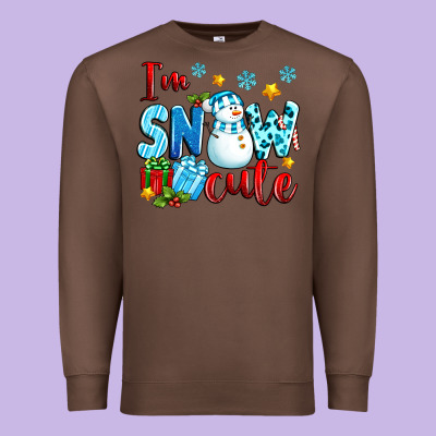 I'm Snow Cute Premium Sweatshirt Designed By Texasbilliewilder