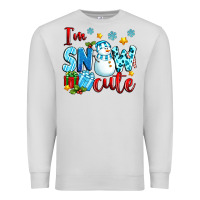 Dove Grey i'm snow cute Premium Sweatshirt - texasbilliewilder