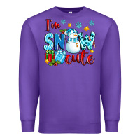 Purple i'm snow cute Premium Sweatshirt - texasbilliewilder