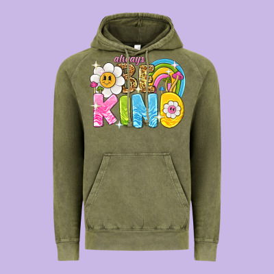 Always Be Kind Vintage Hoodie Designed By Nancycooperartshop