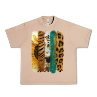 Burro Leopard Sunflower Brush Strokes Urban Heavy Tee - Jasminsmagicworld