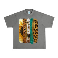 Tornado Leopard Sunflower Brush Strokes Urban Heavy Tee - Jasminsmagicworld