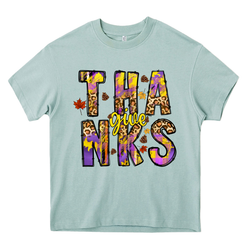Give Thanks Heavy Core Tee by CowhideDigitalArt | Teevron