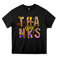 Black give thanks Heavy Core Tee - CowhideDigitalArt