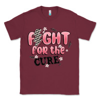 Burgundy fight for the cure Classic Tee - MaliasSmallBusiness