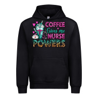 Black Coffee Gives Me Nurse Powers Urban Hoodie - FaDigitalArtStudio