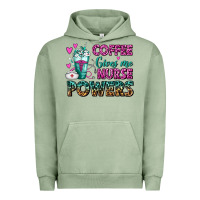 Pigment Oil Green Coffee Gives Me Nurse Powers Urban Hoodie - FaDigitalArtStudio