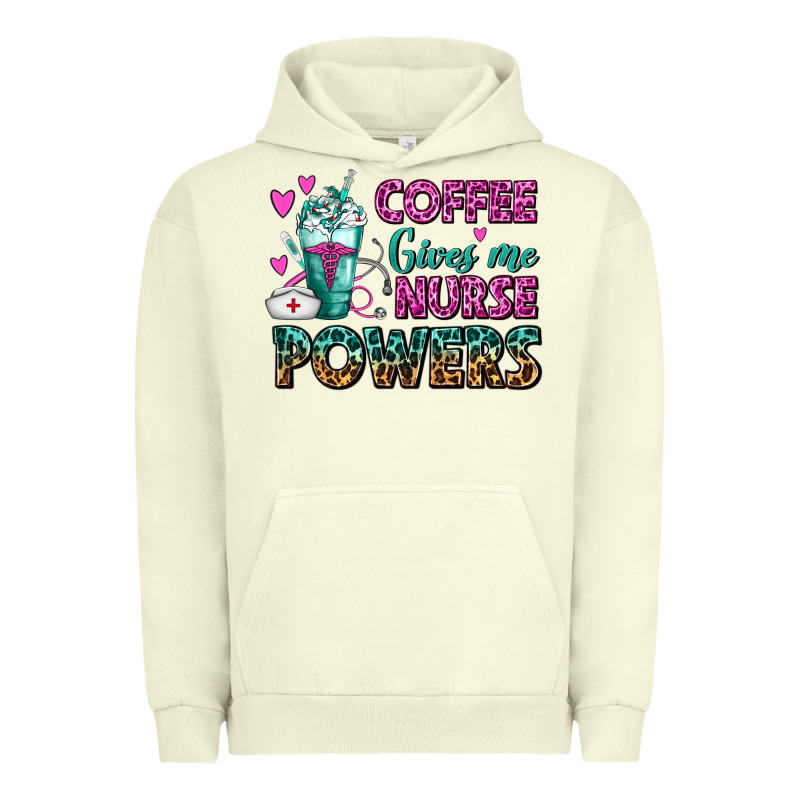 Coffee Gives Me Nurse Powers Urban Hoodie by FaDigitalArtStudio | Teevron