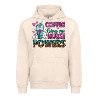 Sandshell Coffee Gives Me Nurse Powers Urban Hoodie - FaDigitalArtStudio