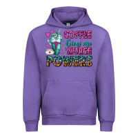 Tulip Coffee Gives Me Nurse Powers Urban Hoodie - FaDigitalArtStudio