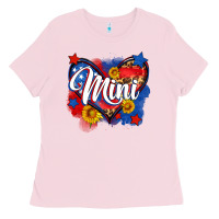 Bubblegum Pink American mini heart Ladies Tee - Neo Western