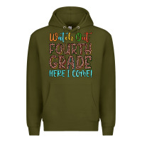 Army Green watch out fourth grade here i come! Premium Hoodie - JahusDesignShop