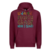 Burgundy watch out fourth grade here i come! Premium Hoodie - JahusDesignShop