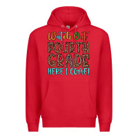Red watch out fourth grade here i come! Premium Hoodie - JahusDesignShop