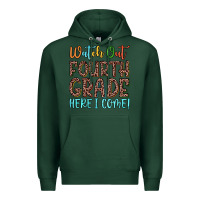Sports Green watch out fourth grade here i come! Premium Hoodie - JahusDesignShop