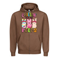 Chestnut chillin' with my peeps Zipper Hoodie - Artiststas