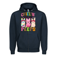 Navy chillin' with my peeps Zipper Hoodie - Artiststas