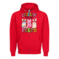 Red chillin' with my peeps Zipper Hoodie - Artiststas
