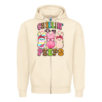 Sandshell chillin' with my peeps Zipper Hoodie - Artiststas