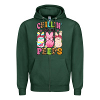 Sports Green chillin' with my peeps Zipper Hoodie - Artiststas