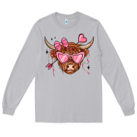 Moon Dust valentines day long haired cow Long Sleeve Tee - MaliasSmallBusiness