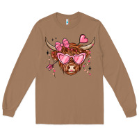 Toasted Coconut valentines day long haired cow Long Sleeve Tee - MaliasSmallBusiness