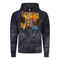 Cloud Black actinup with cowgirl Vintage Hoodie - NancyCooperArtShop
