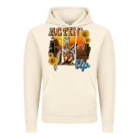 Vintage Artic actinup with cowgirl Vintage Hoodie - NancyCooperArtShop