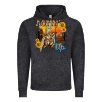 Vintage Black actinup with cowgirl Vintage Hoodie - NancyCooperArtShop