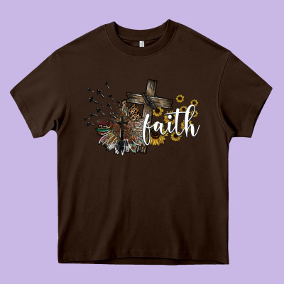 Faith Heavy Core Tee Designed By Sublimationcraftshop