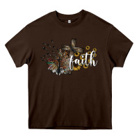 Chocolate Brown faith Heavy Core Tee - SublimationCraftShop