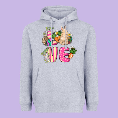 Love Easter Heavyweight Hoodie Designed By Nancycooperartshop