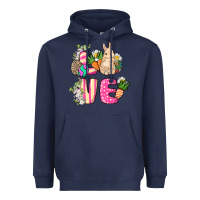 Navy Love Easter Heavyweight Hoodie - NancyCooperArtShop