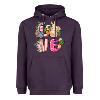 Plum Love Easter Heavyweight Hoodie - NancyCooperArtShop