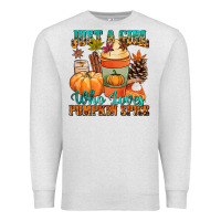 Oatmeal Heather Just a girl who loves pumpkin spice Premium Sweatshirt - NancyCooperArtShop