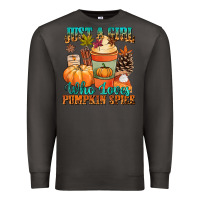 Smoke Just a girl who loves pumpkin spice Premium Sweatshirt - NancyCooperArtShop