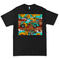 Black western farm life truck sunflowers  mousepad Premium Tee - HRA Design Shop