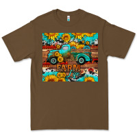 Cacao western farm life truck sunflowers  mousepad Premium Tee - HRA Design Shop
