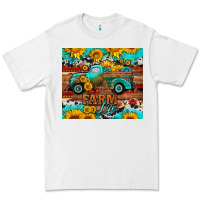 White western farm life truck sunflowers  mousepad Premium Tee - HRA Design Shop