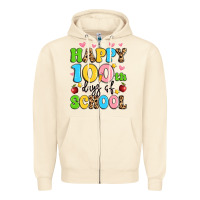 Sandshell happy 100 th days of school Zipper Hoodie - Artiststas