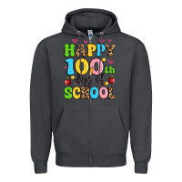 Smoke happy 100 th days of school Zipper Hoodie - Artiststas