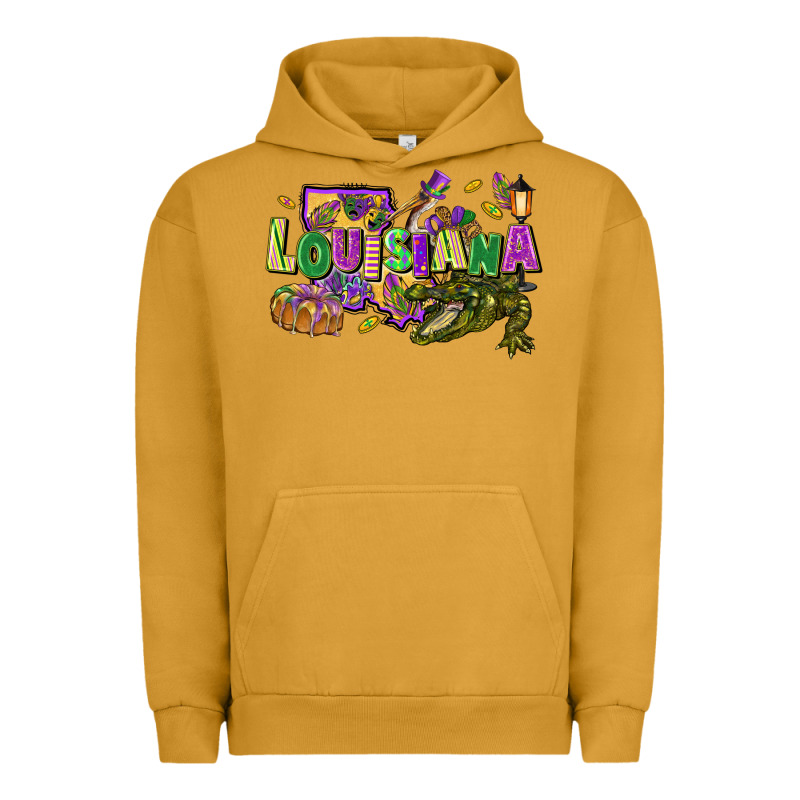 Louisiana Mardi Gras Urban Hoodie by FaDigitalArtStudio | Teevron