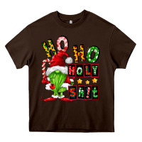 Chocolate Brown ho ho holy shit Heavy Core Tee - FaDigitalArtStudio