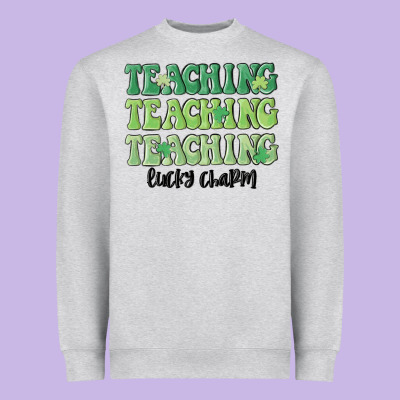 Teaching Lucky Charm Heavyweight Sweatshirt Designed By Maliassmallbusiness