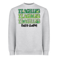 Heather Grey teaching lucky charm Heavyweight Sweatshirt - MaliasSmallBusiness