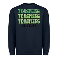 Navy teaching lucky charm Heavyweight Sweatshirt - MaliasSmallBusiness