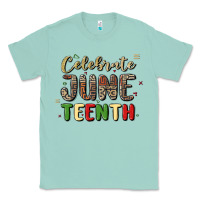 Seafoam celebrate juneteenth Classic Tee - MaliasSmallBusiness