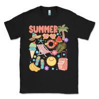 Black retro summer Classic Tee - JahusDesignShop