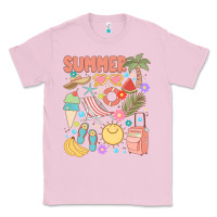 Bubblegum Pink retro summer Classic Tee - JahusDesignShop