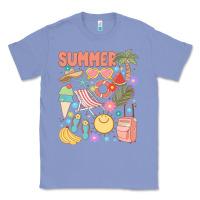 Colony Blue retro summer Classic Tee - JahusDesignShop